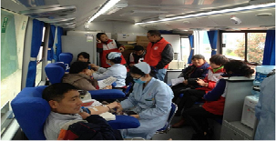 天宇公司举行“献爱心，义务献血”活动